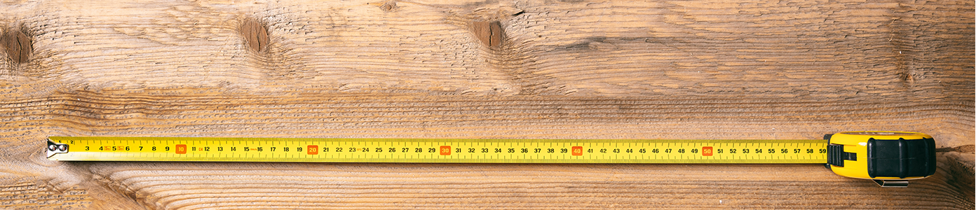 Tape Measure on Wood